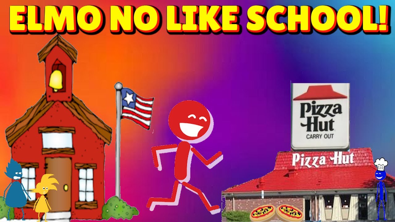 Элмо бросает школу ради Pizza Hut и получает домашний арест! (GoAnimate)