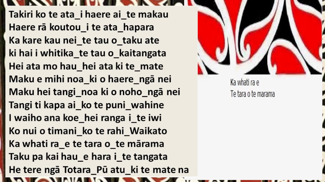 Tainui Moteatea