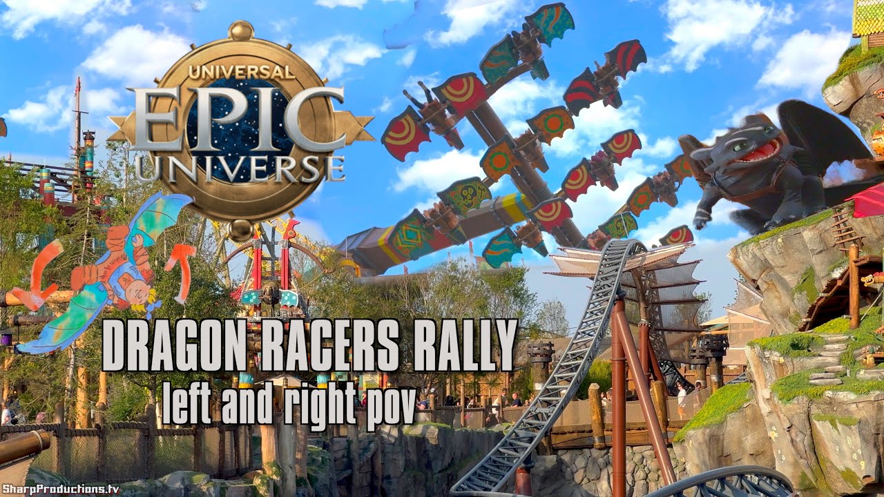 Dragon Racer's Rally POVs Isle of Berk at Universal's Epic Universe