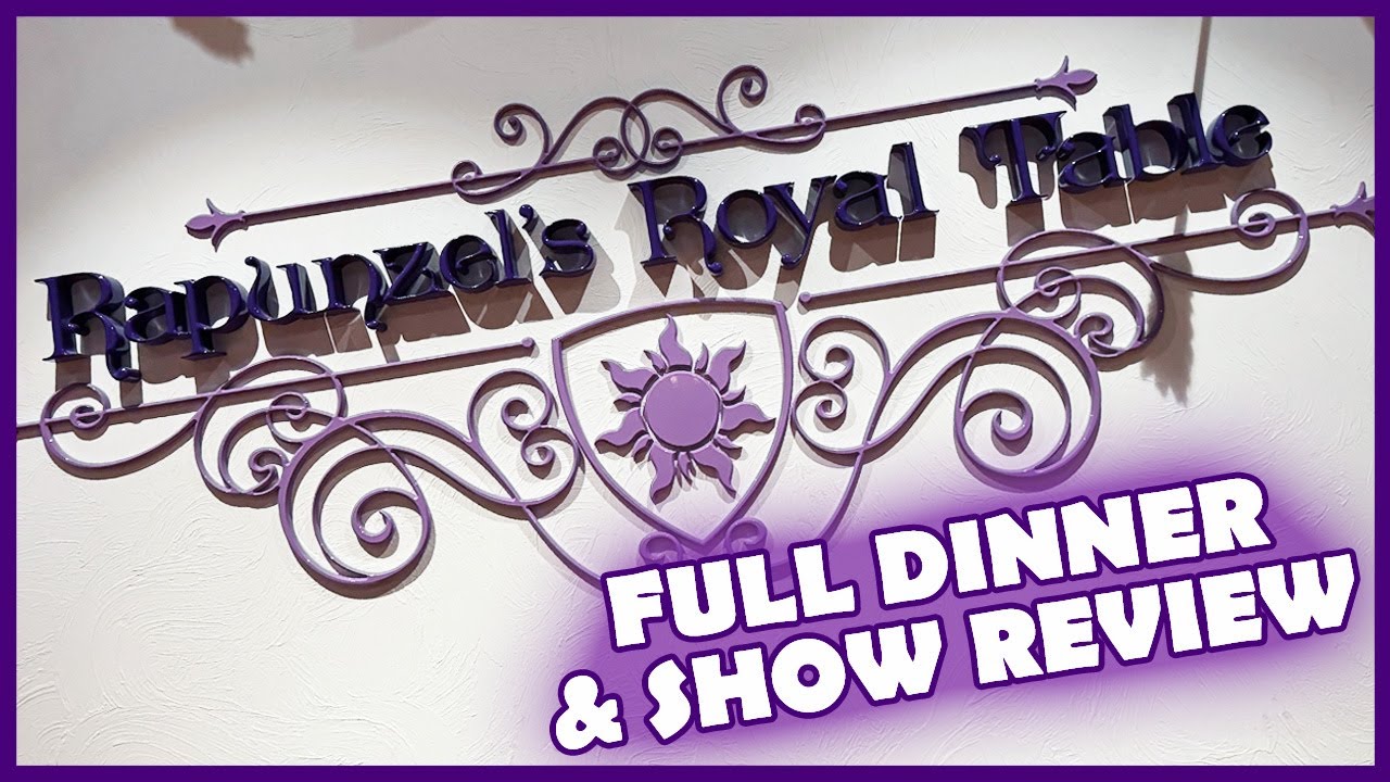 DISNEY MAGIC | RAPUNZEL'S ROYAL TABLE FULL RESTAURANT REVIEW | DINNER & SHOW 2024
