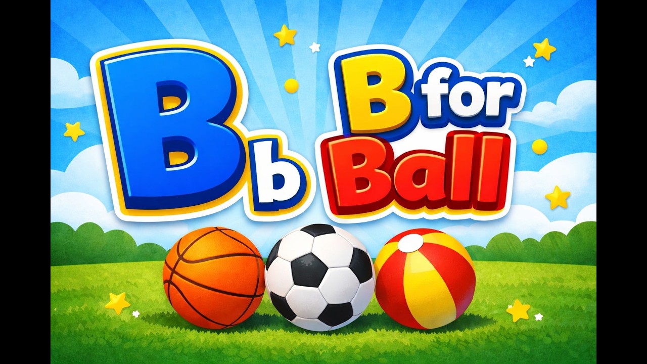 Learn Letter B | B for Ball | ABC Alphabet for Kids
