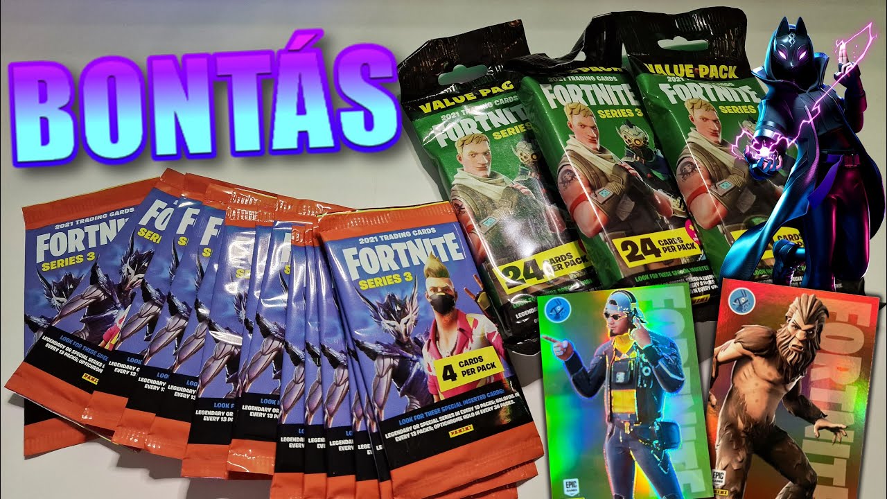 Panini Fortnite Series 3 Value + Sima Csomagok | Bontogat&aacute;s