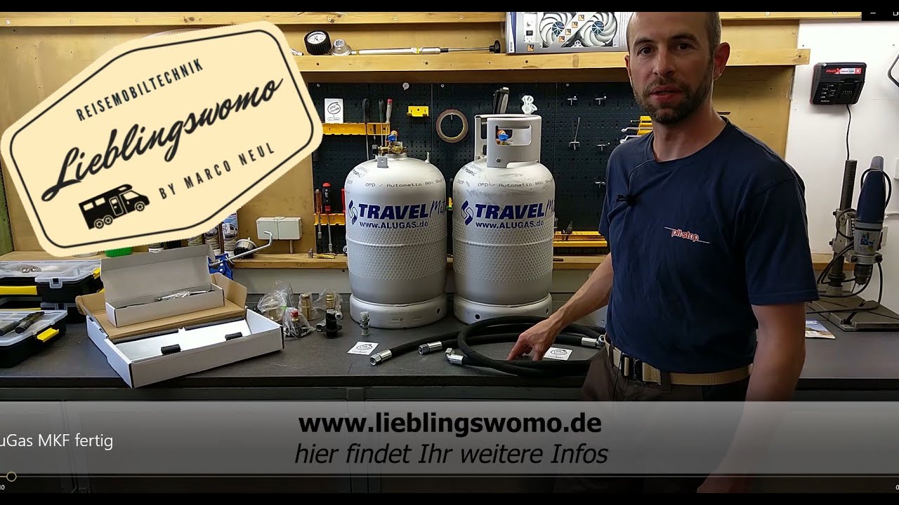 ALUGAS Travelmate LPG Tankflaschen mit Innenbefüllanschluß
