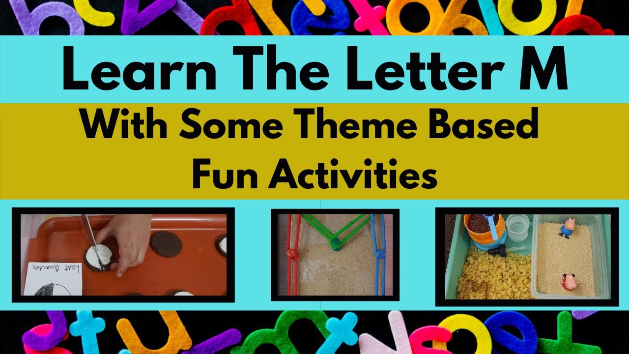 Learn the Letter M/Preschool Homeschool Alphabet Learning videos/Phonics Activities to do At Home