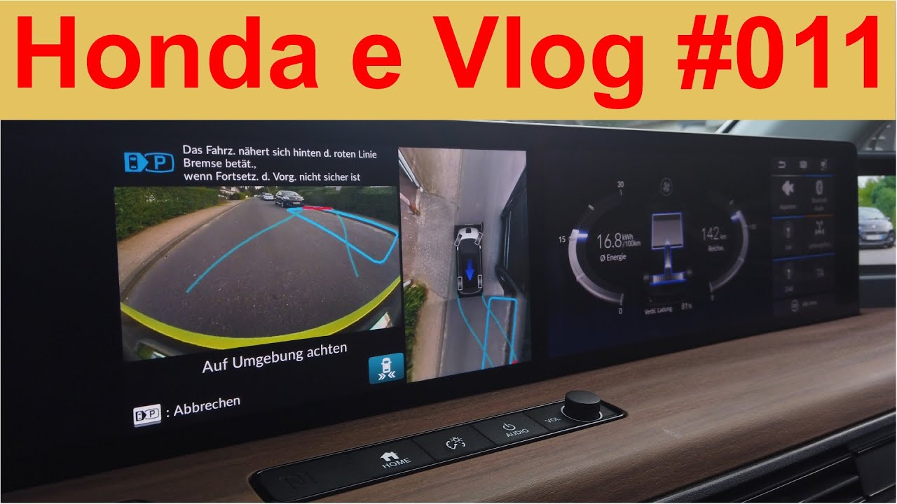 Parkassistent (seitliches Ein- / Ausparken) | Honda e Vlog #011
