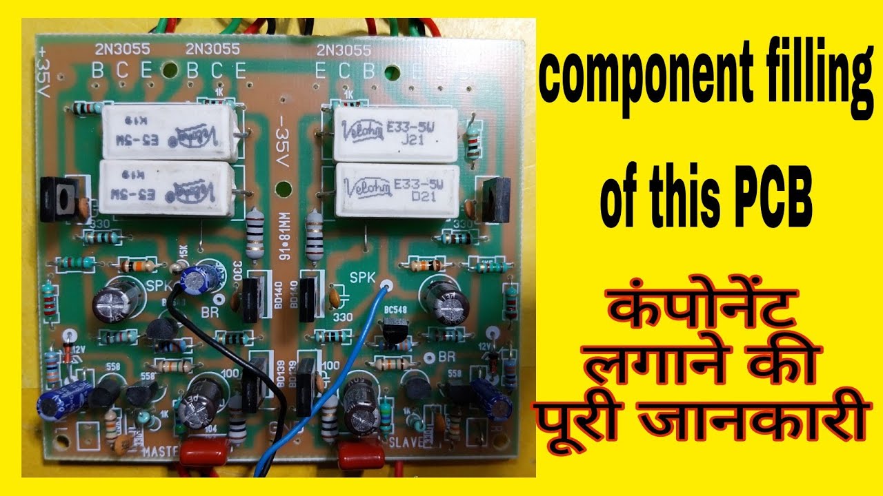 2n3055 board component filling testing and bridge mode convertion