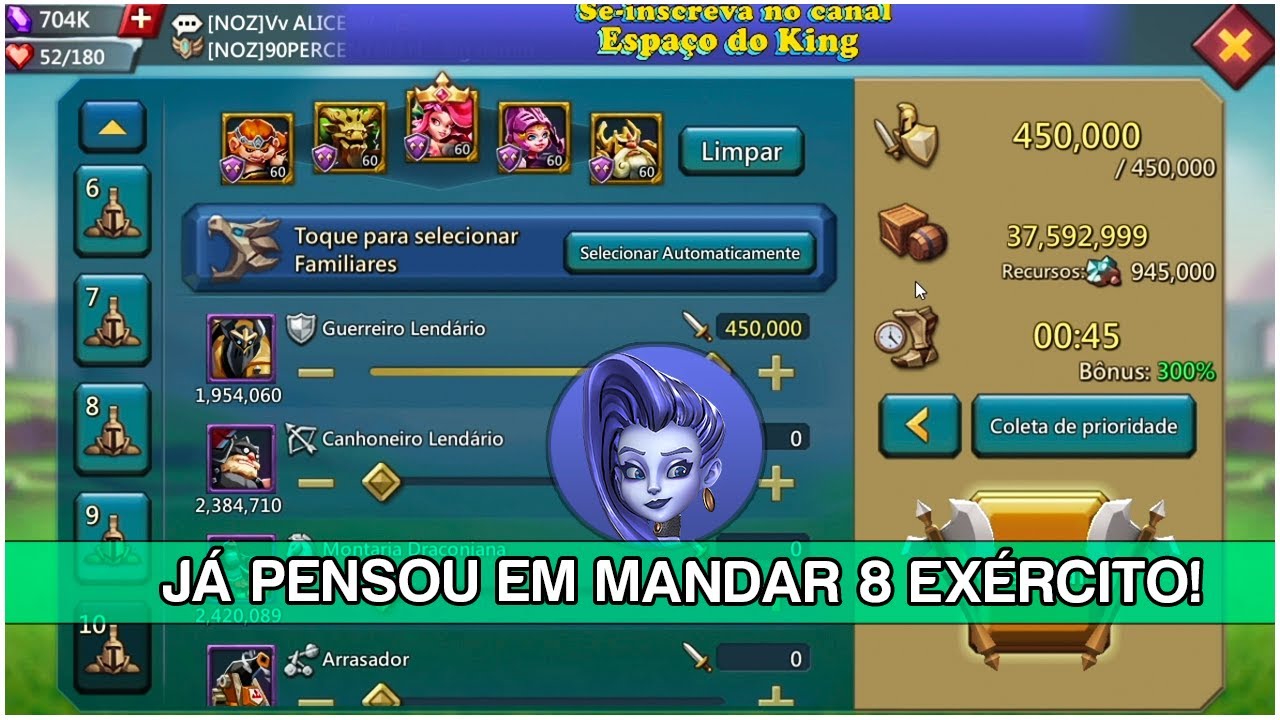 COMO AUMENTAR O TAMANHO E LIMITE DO EXÉRCITO? - Lords Mobile