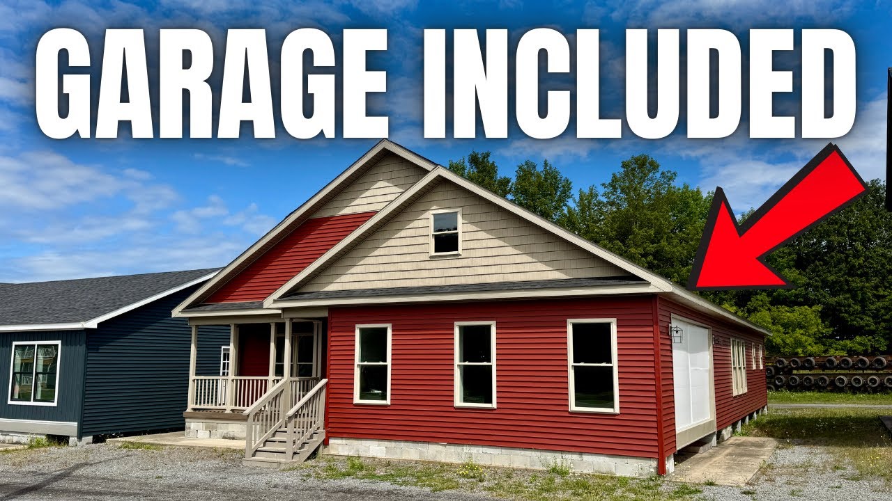 NEVER toured a modular home LIKE THIS! Even has a GARAGE! Prefab House Tour