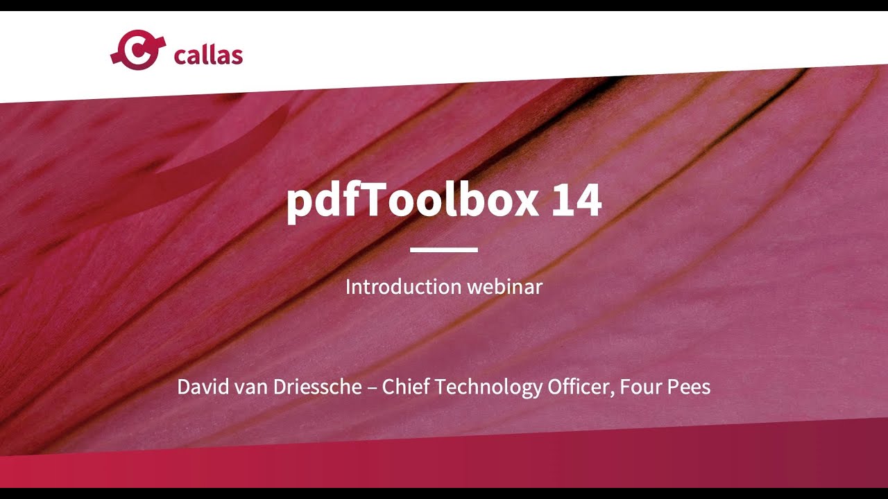 callas software pdfToolbox - Introduction webinar (EN)