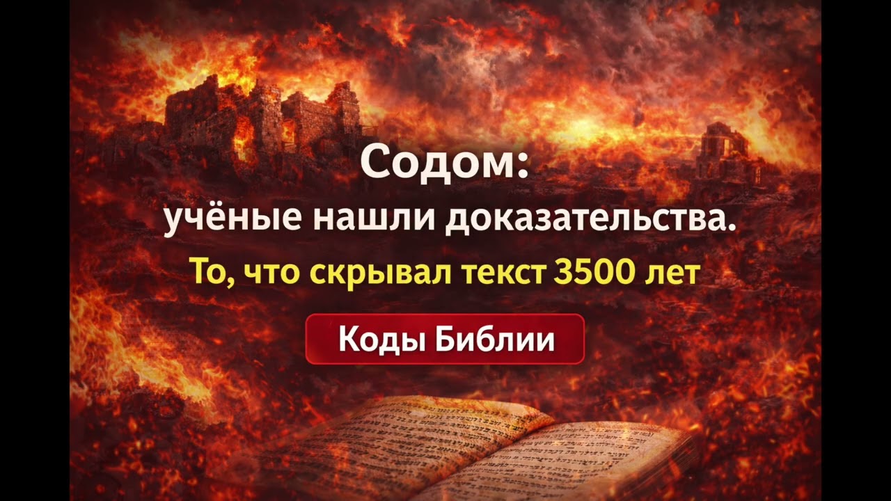 Содом: учёные нашли доказательства. То, что скрывал текст 3500 лет