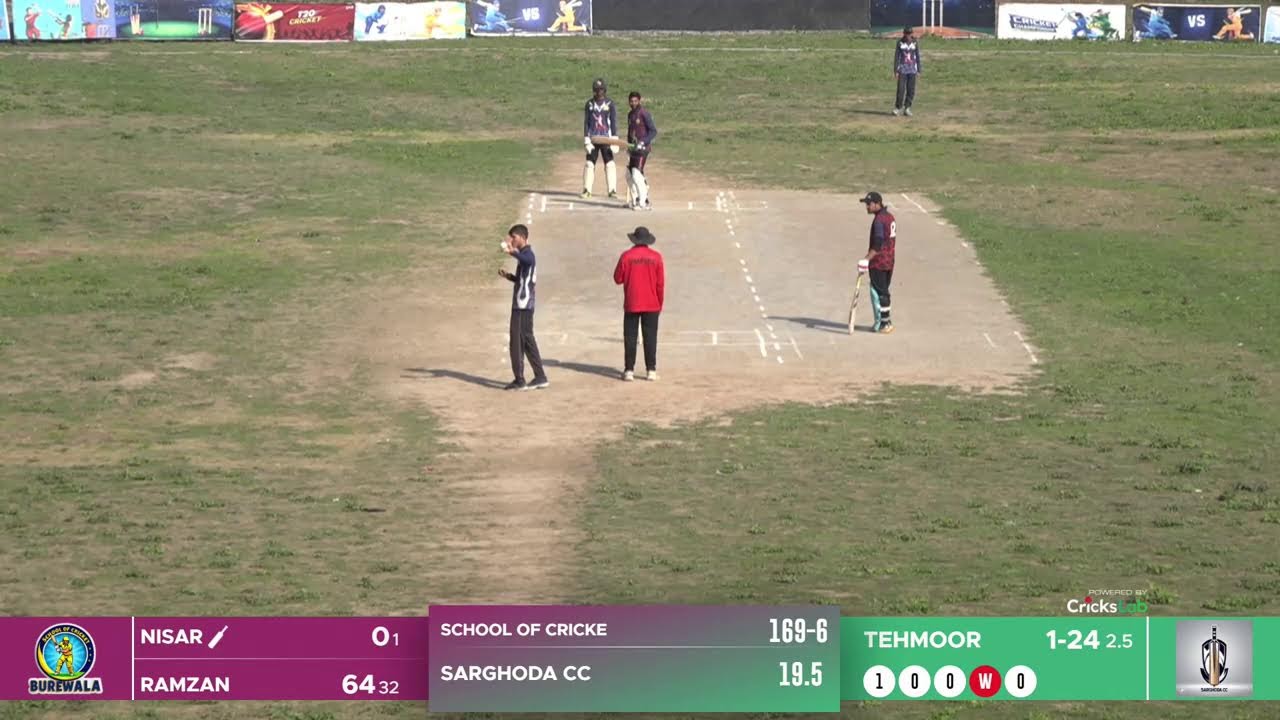 Karachi Challenge Cup 1/ 29-01-2026 / Sarghoda CC VS School Of Cricket Burewala