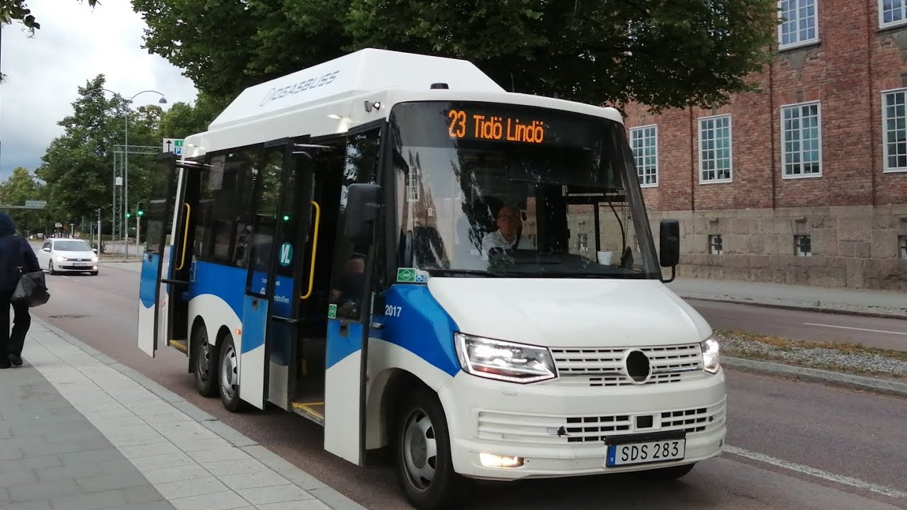 bus ride Västerås sweden line 23 från örtagården till Västerås central