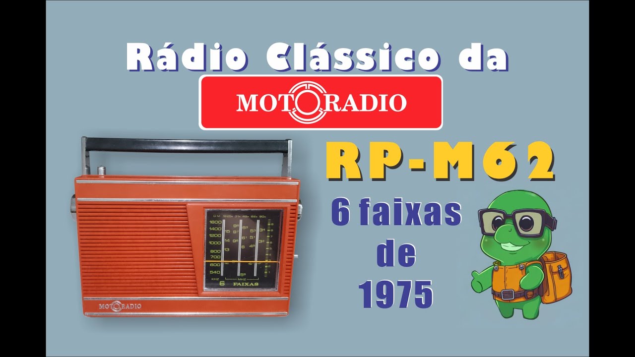 Motoradio RP-M62 - 6 faixas - de 1975