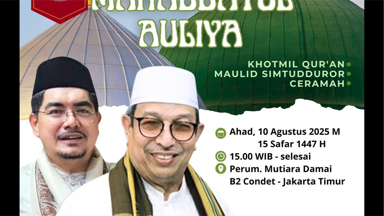 Live majlis rutinan  mahabbatulauli ahad 10agustus2025