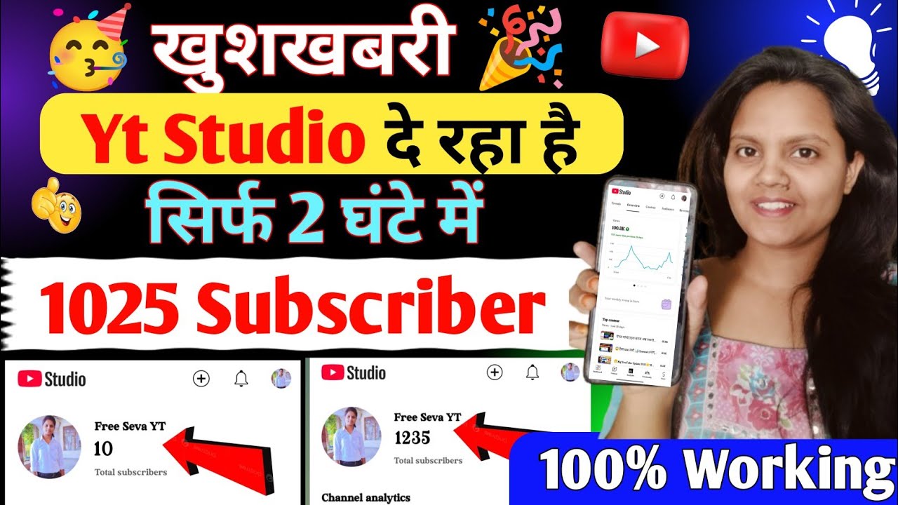 As soon as you turn on the subscribersetting in YT Studio, you will get 1000subscribers in ju..