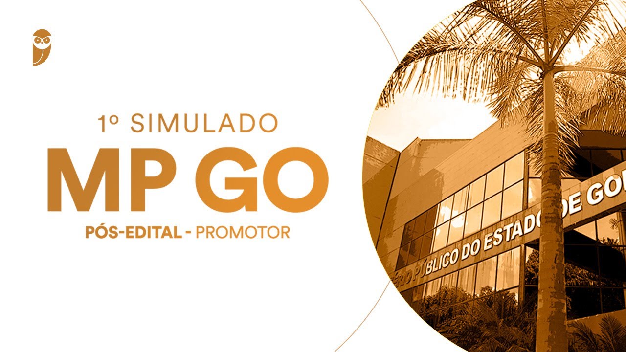 1&deg; Simulado Promotor MP GO - P&oacute;s-edital (Corre&ccedil;&atilde;o)