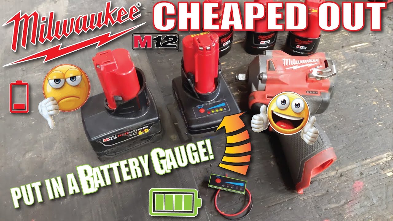 Установка аккумуляторных батарей Milwaukee M12 и ДРУГИХ аккумуляторов