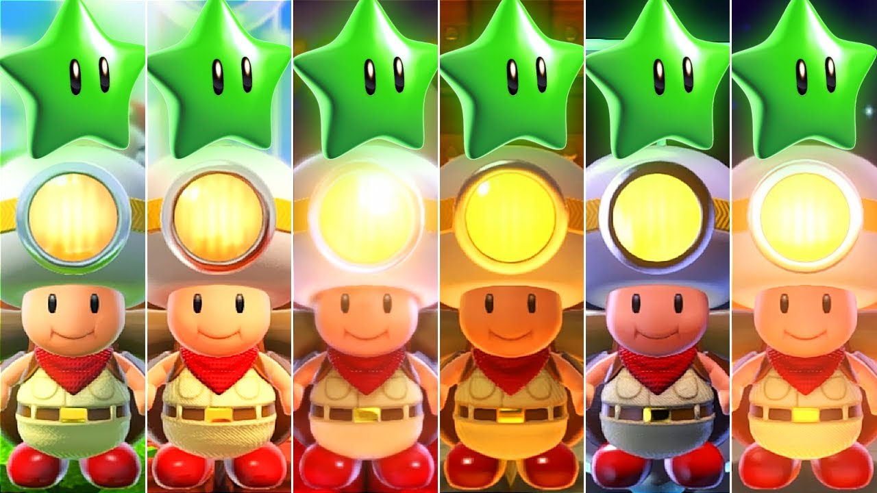 Super Mario 3D World - All Captain Toad Levels