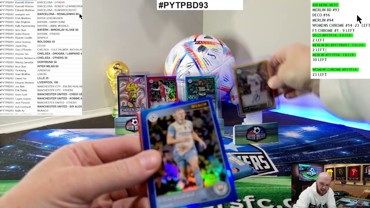 2024-25 Topps UEFA Chrome MERLIN Club Competitions Soccer BREAKERS DELIGHT PYTP Case Break #PYTPBD93