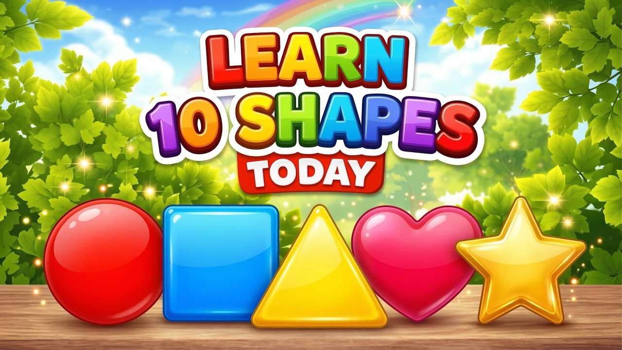 Learn 10 Different Shapes Today | Shape Names for Kids | Fun Preschool Learning #preschoollearning