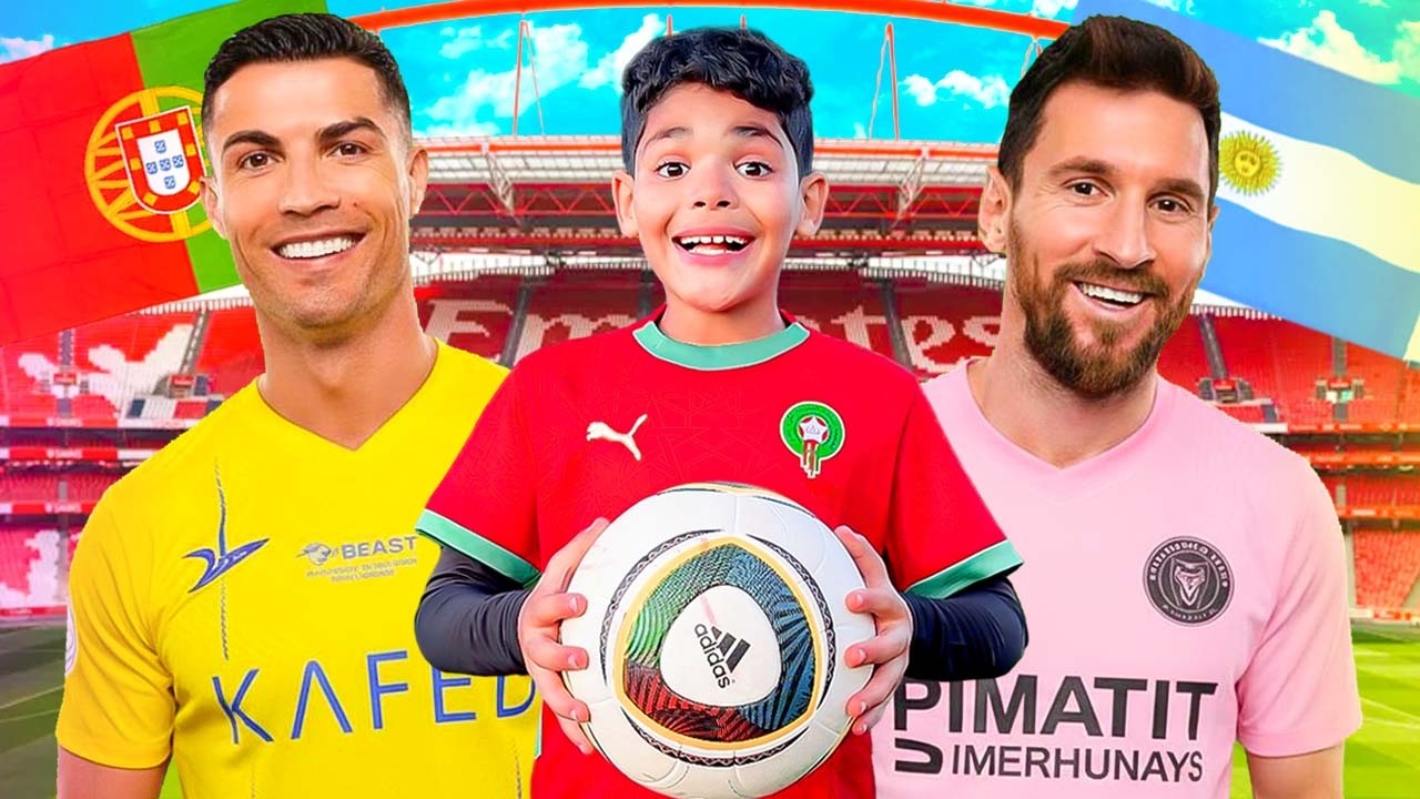 اشترينا..ليونس كل معدات التدريب⚽️ليتمرن مثل ميسي و كريستيانو⭐️(صدموا الحداء 😱)