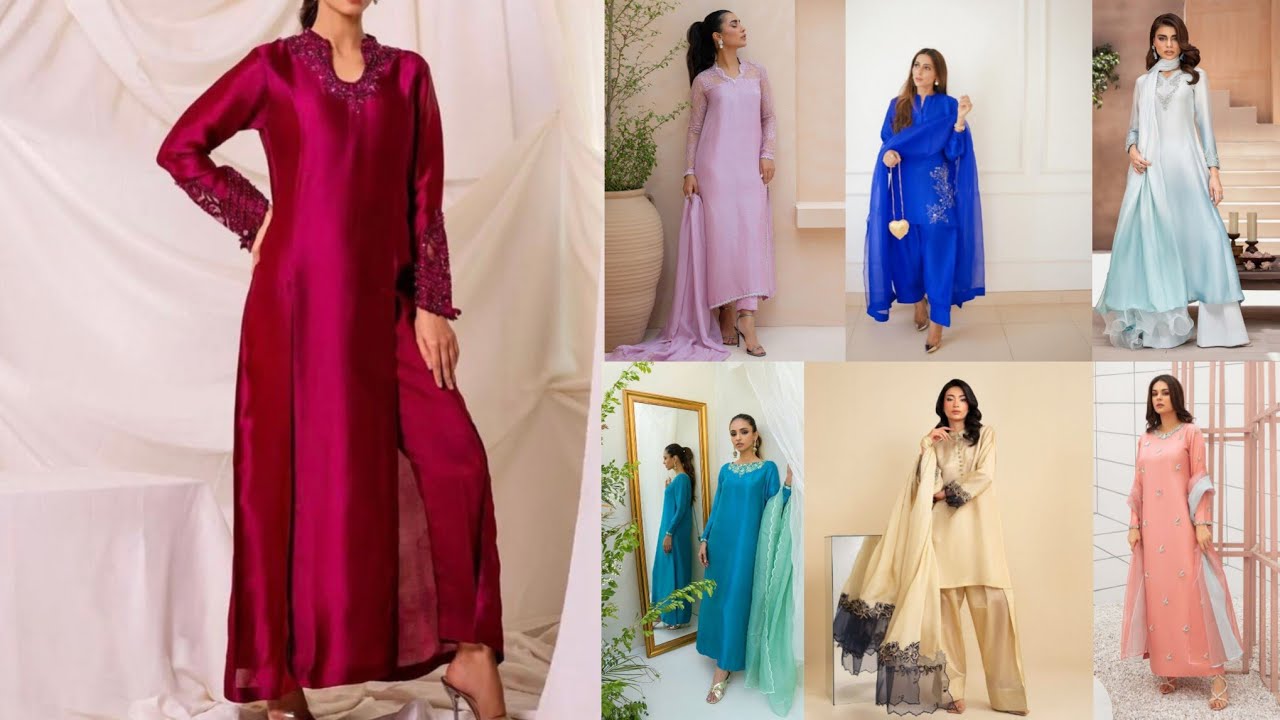 Silk Dresses Ideas 2025-26 | Stylish Silk Dresses | Silk Suit Design | Silk dress design 