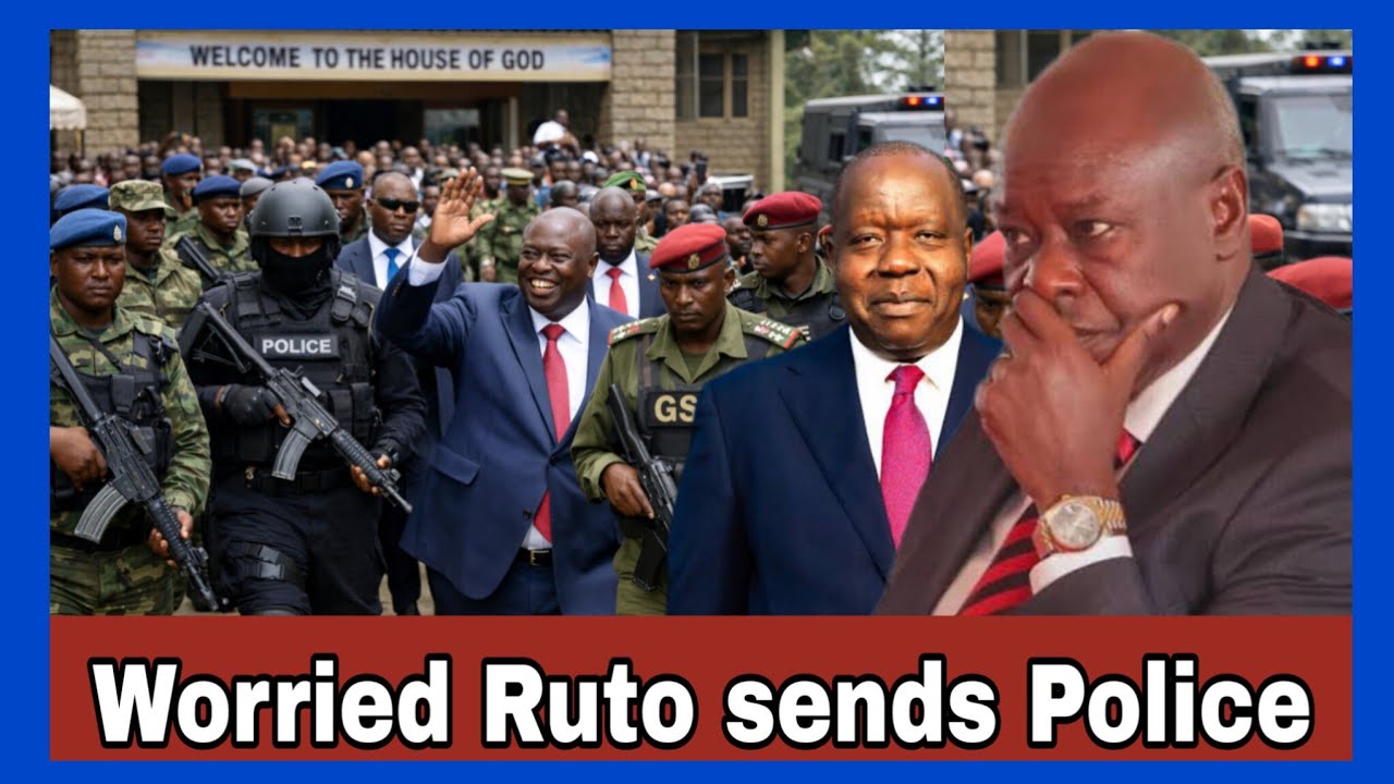 Rejected Ruto deploys police outside Murang’a church hosting Gachagua and Matiang’i today 