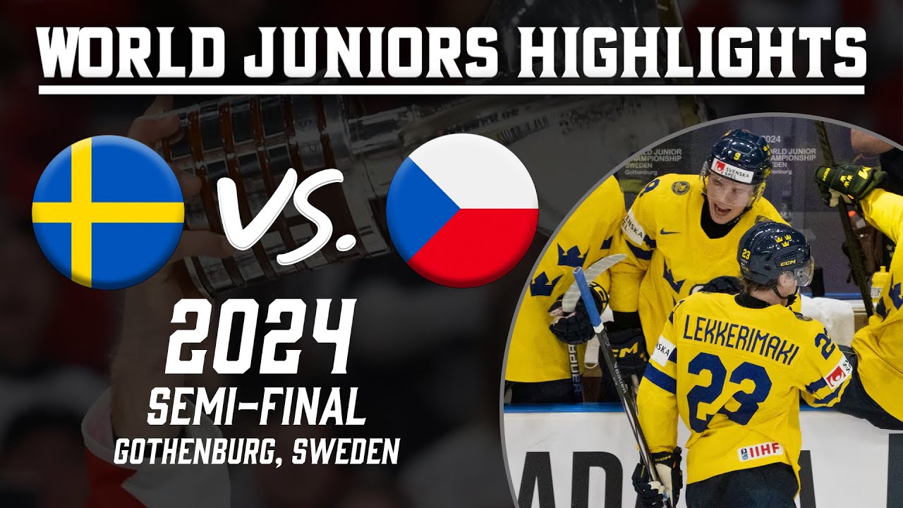 Sweden vs. Czechia | 2024 WJC Semi-Final | Extended Highlights