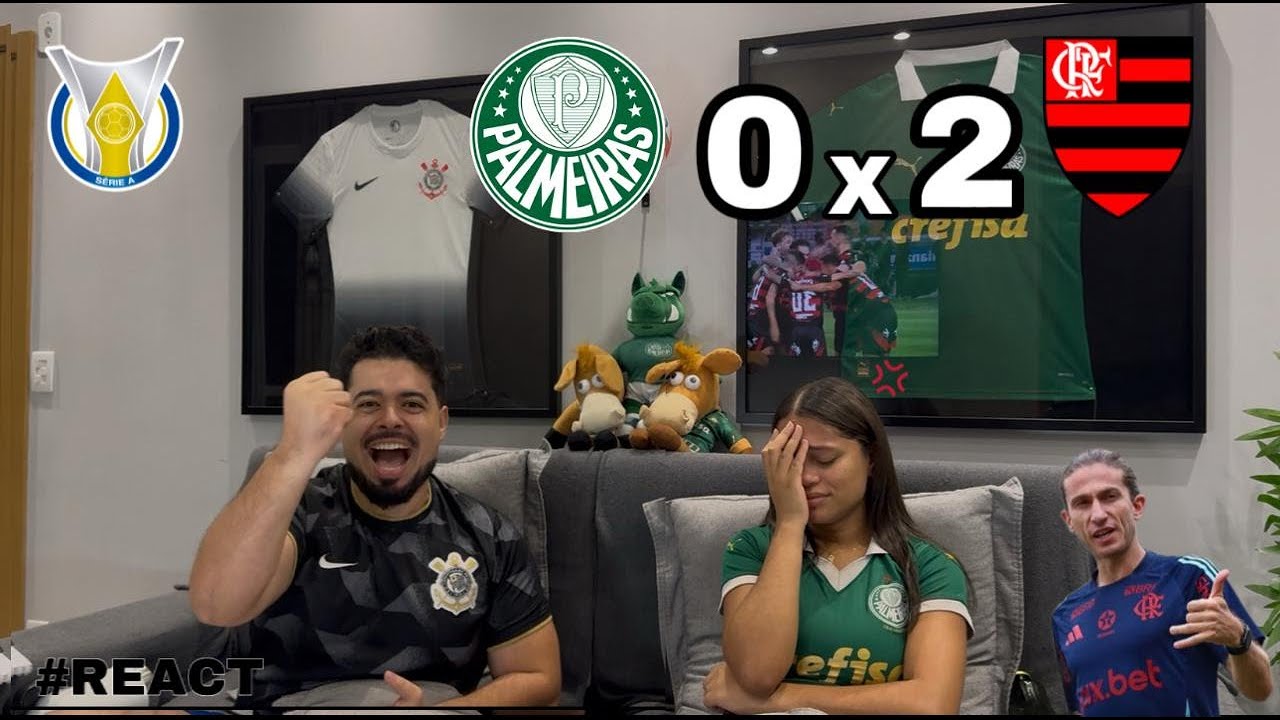REACT REAÇÕES PALMEIRAS x FLAMENGO | Casal Rivalidade