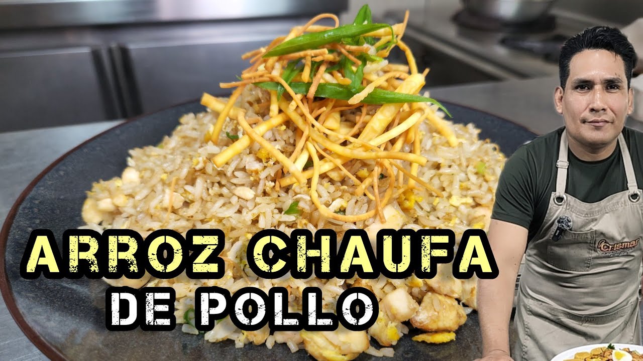 Como preparar arroz CHAUFA  de pollo | menú peruano
