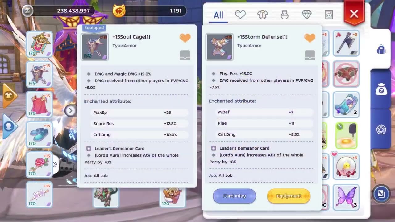 ROM Eternal Love : Ancient Armor for RuneMaster (Blessing Liberation vs Storm Defense vs Soul Cage)