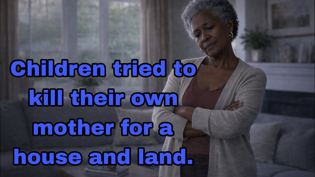 Children tried to kill their own mother for a house and land.