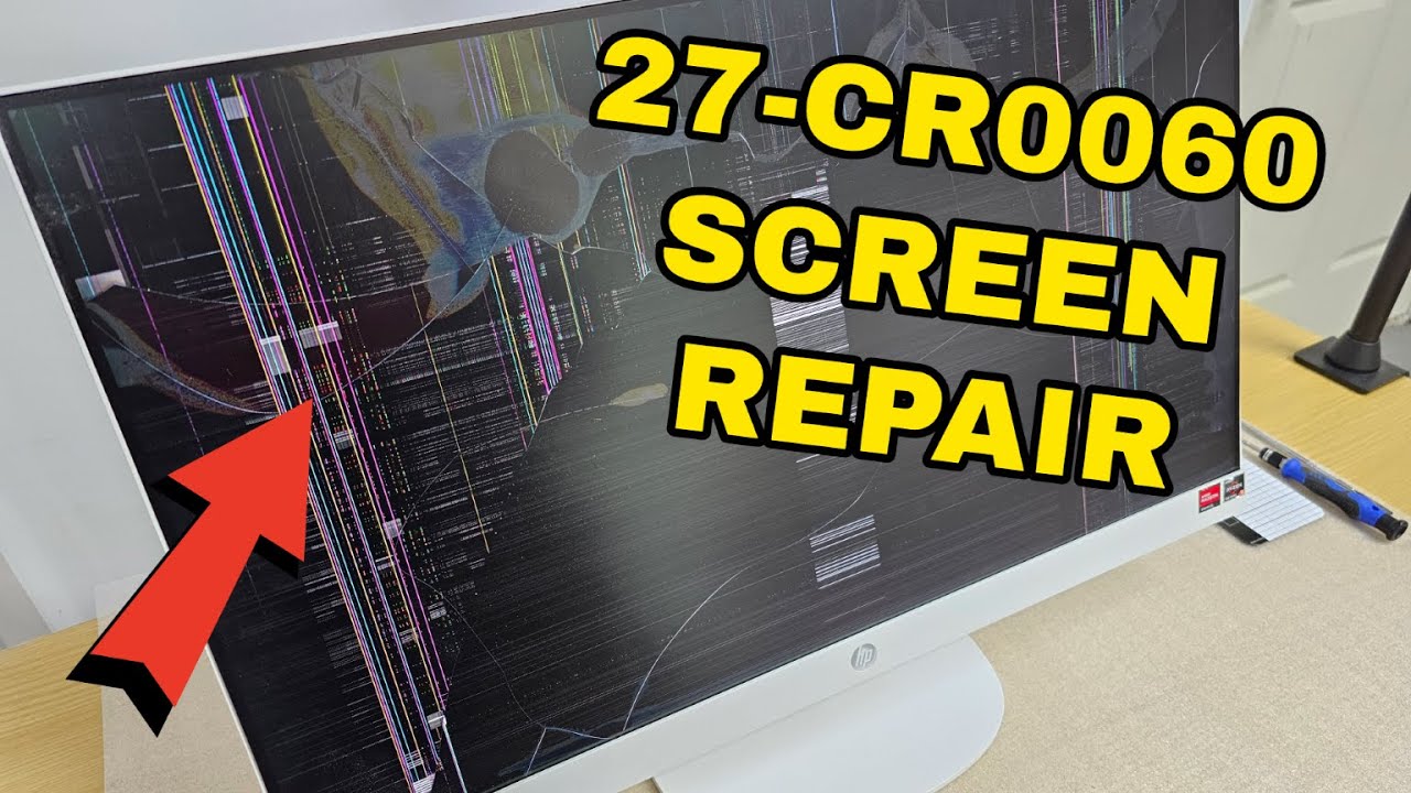 HP 27-CR 27-cr0060 All-in-One Touch Screen Replacement (Full Repair Guide)