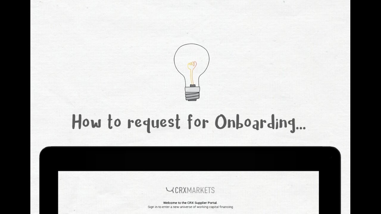 Supplier Onboarding Process