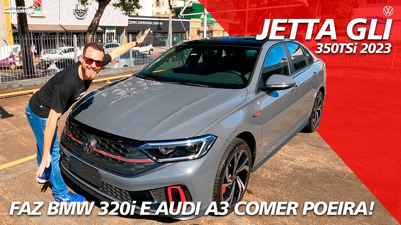 NOVO VW JETTA GLI 2023 - Supera BMW 320i e Audi A3 Performance Black!