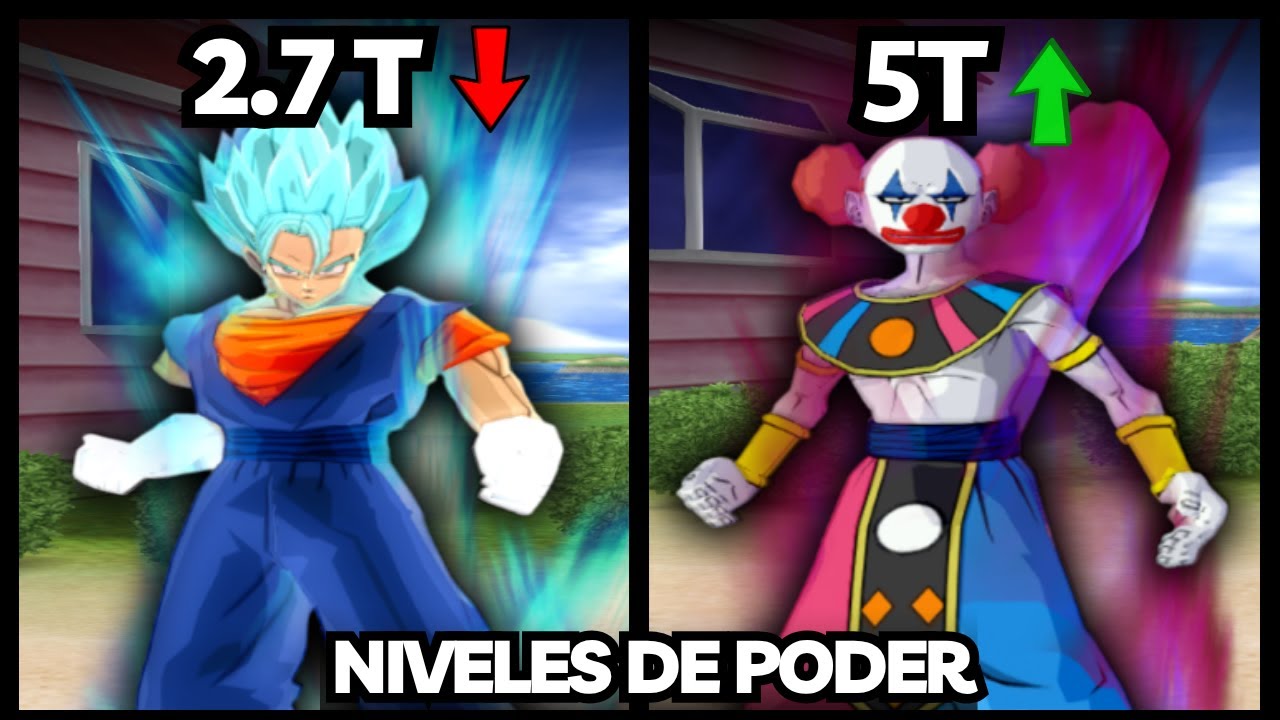 NIVELES DE PODER - VEGETTO SSJ BLUE VS BILLS 😅 | DRAGON BALL Z BUDOKAI TENKAICHI 3 ISO