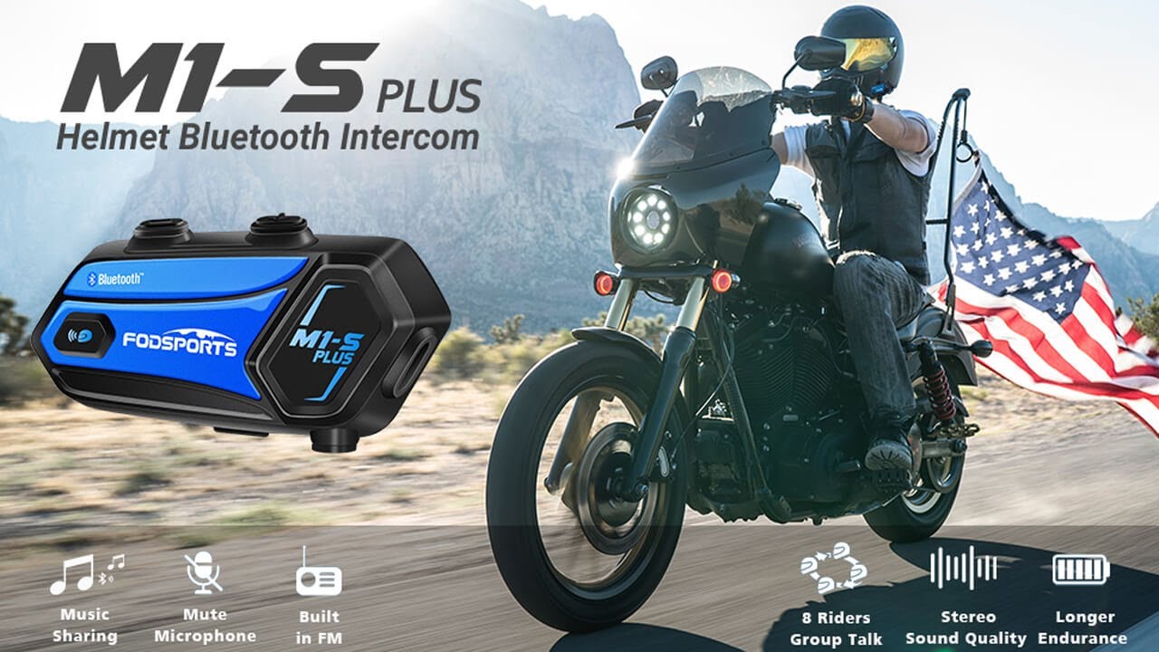Fodsports M1-S PLUS Motorcycle Helmet Bluetooth Intercom