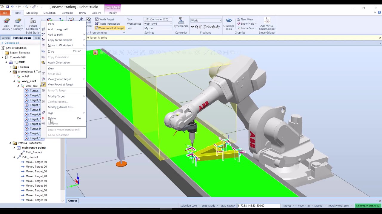 How to Create Conveyor Tracking in RobotStudio