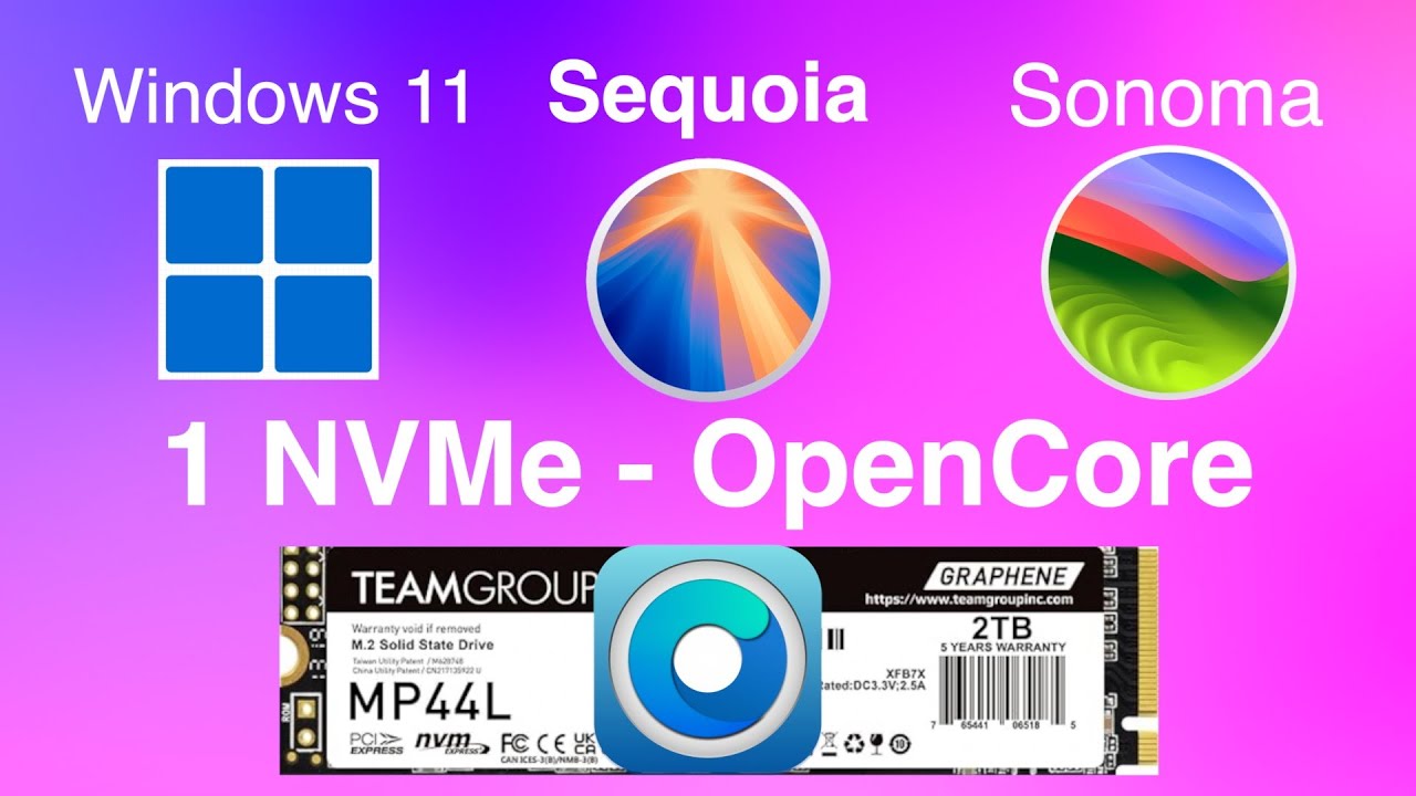Как установить несколько ОС на один NVMe-накопитель в Mac Pro 5.1 с помощью Opencore Legacy Patcher