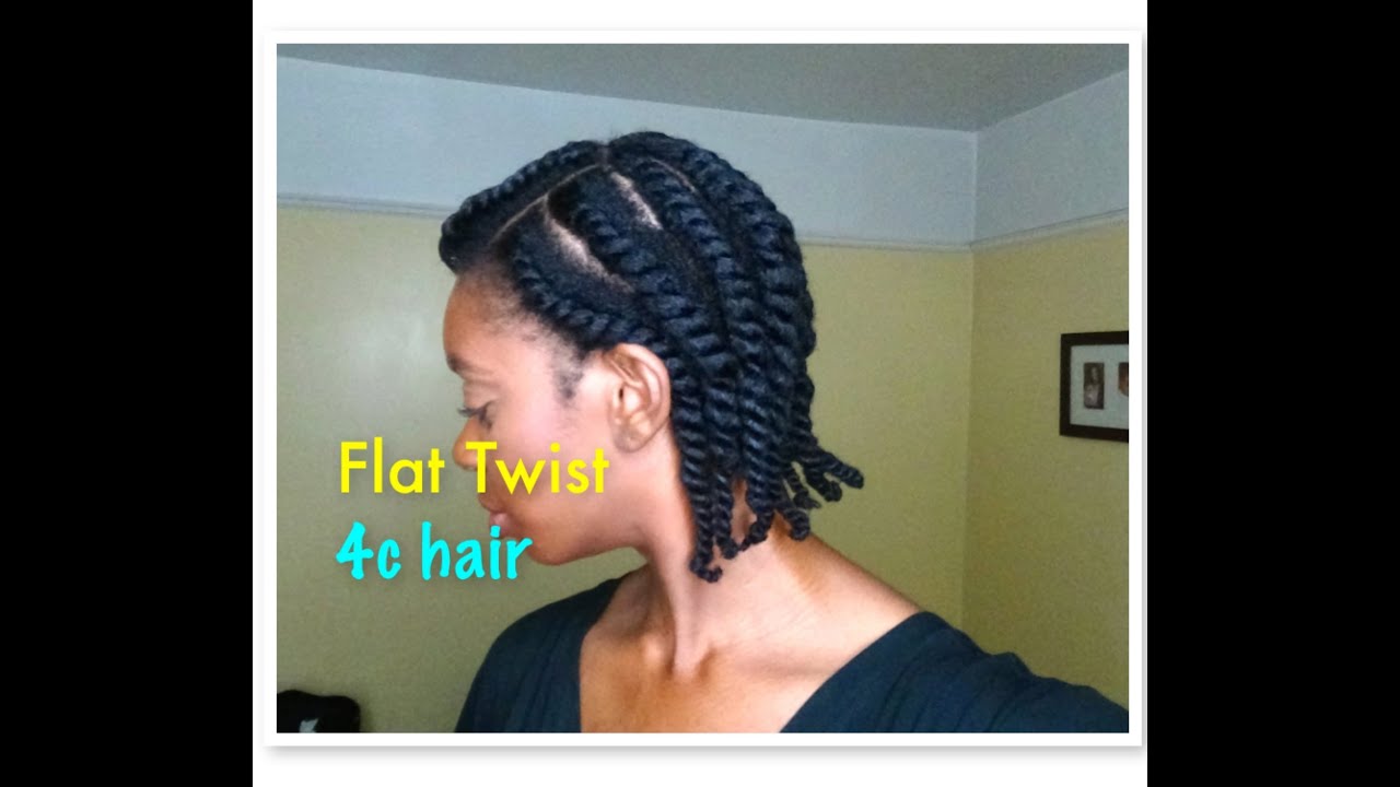 How to 4c hair series: Flat Twist