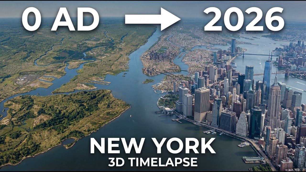 NEW YORK | 3D TIMELAPSE | 0 AD to 2026