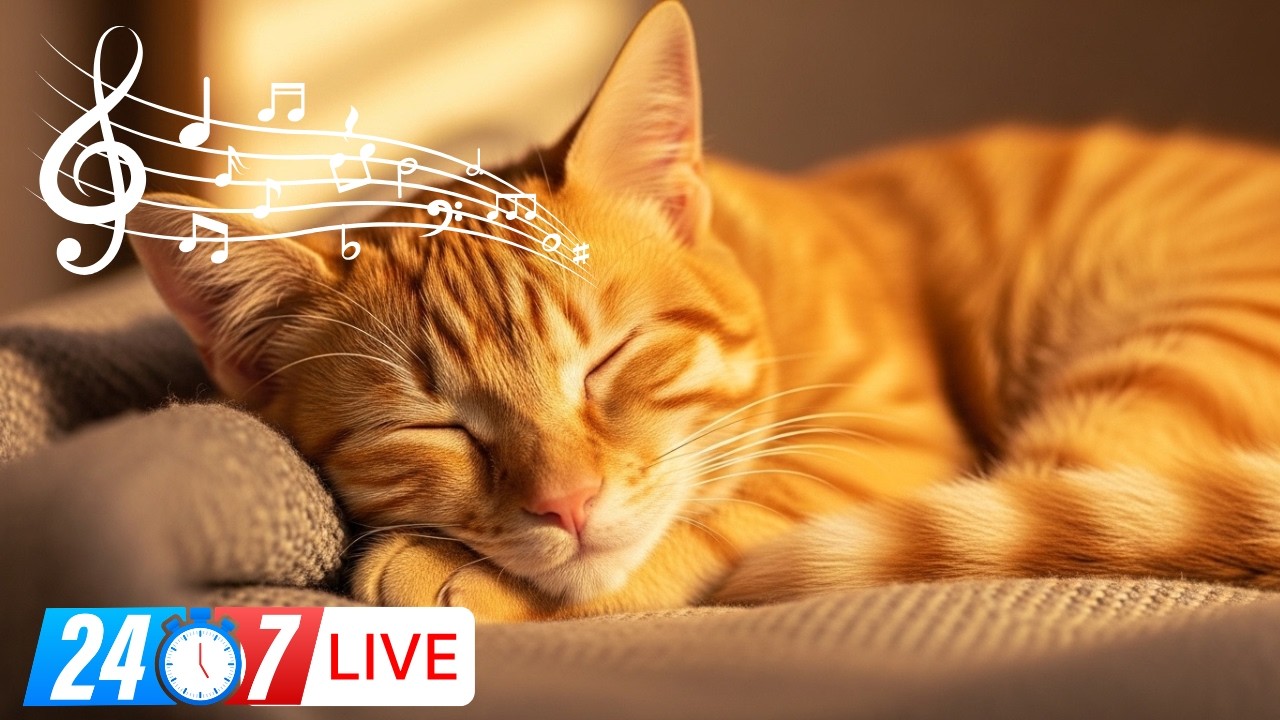 24/7 Live Cat Sleep Music – Relax & Calm Your Feline Friends