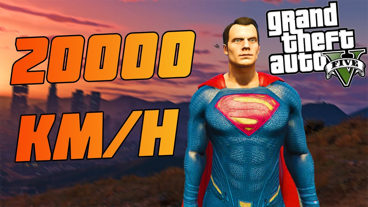 THE TRUE SPEED OF SUPERMAN IS CRAZY! | gta 5 mods