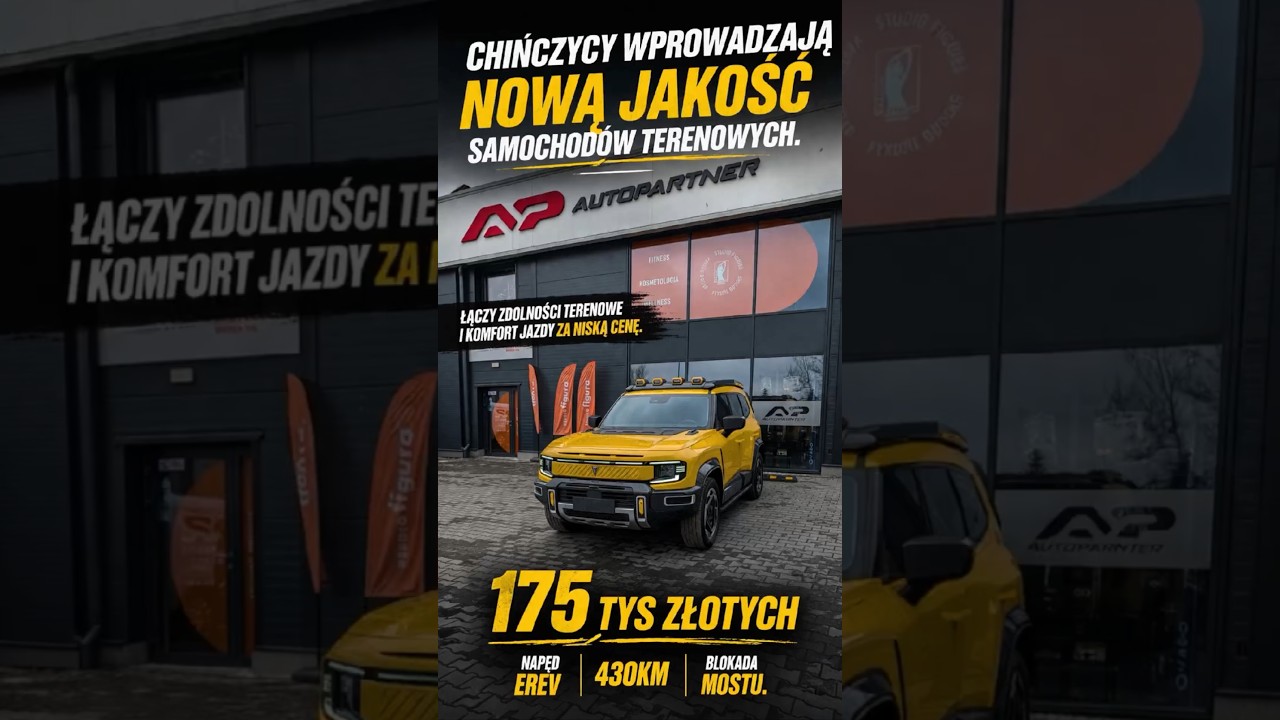 Chińskie auta offroad to zupełnie inna klasa niż Jeep czy Land Rover.  430KM Pneumatyka za 175 tys.