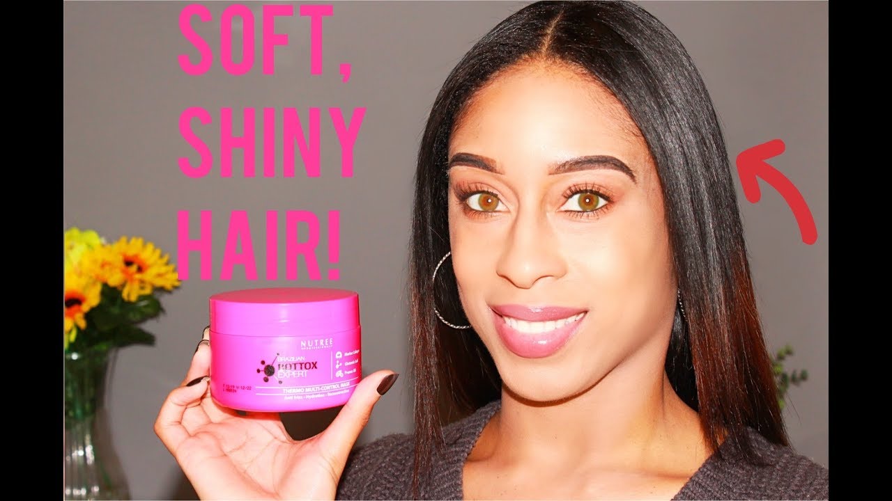 SILKY, SMOOTH, SHINY HAIR??? NUTREE PROFESSIONAL BOTTOX EXPERT HAIR MASK...😱💇🏽