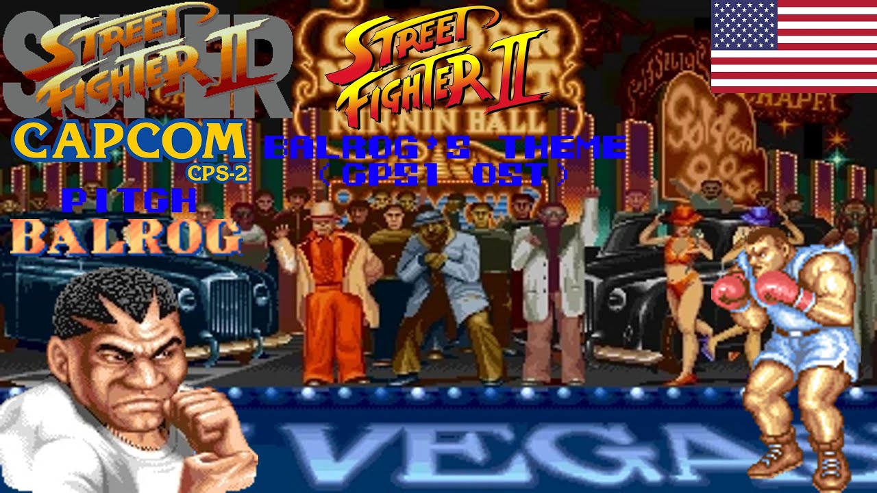 Street Fighter 2 (CPS1) OST - Balrog's Theme (CPS2 Pitch)