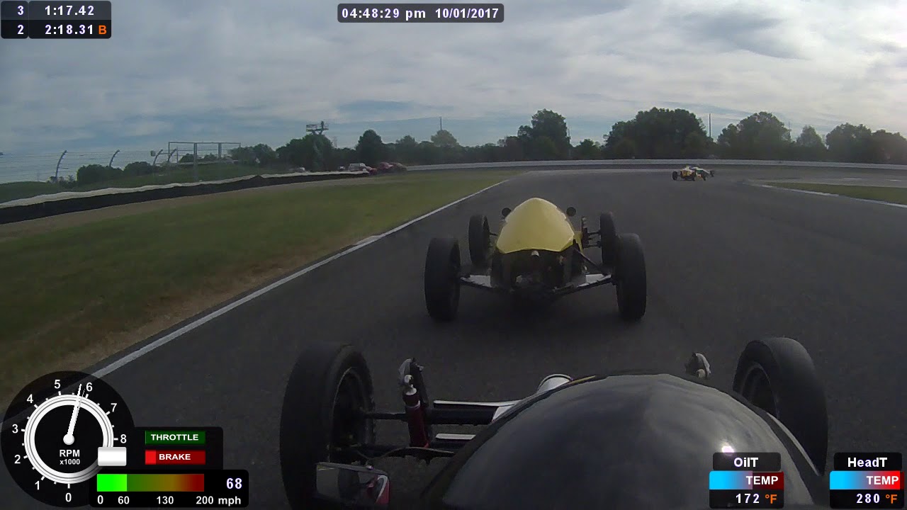 2017 SCCA Runoffs -  Formula Vee race at Indianapolis Motor Speedway