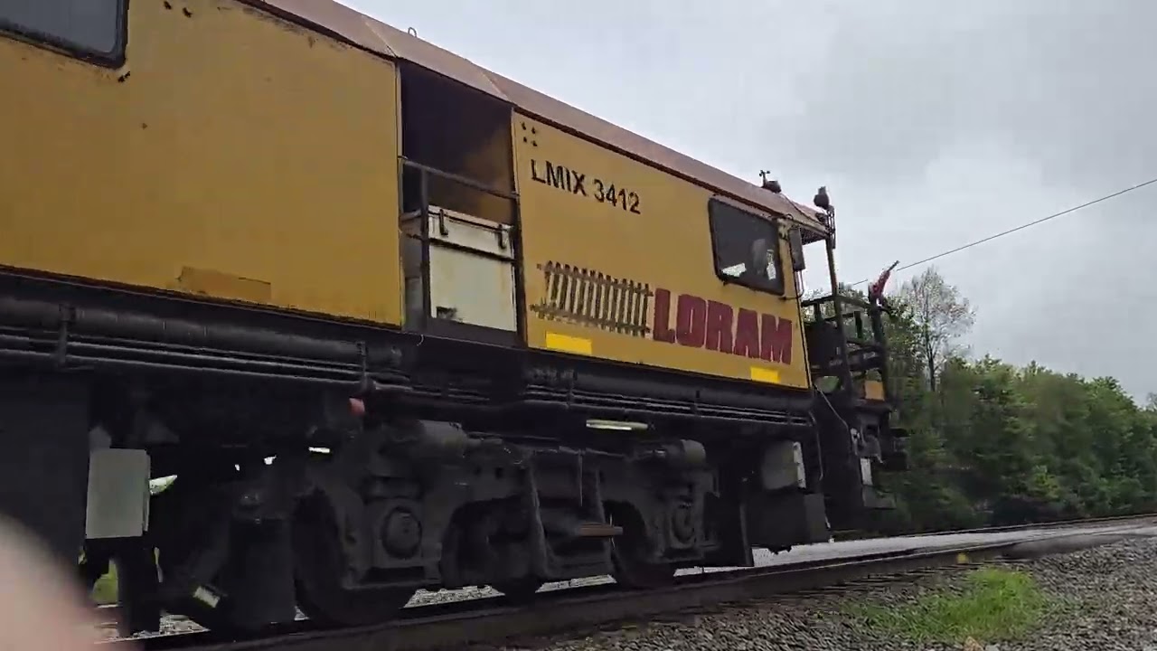 Loram rail grinder caught by surprise at Carney's Crossing