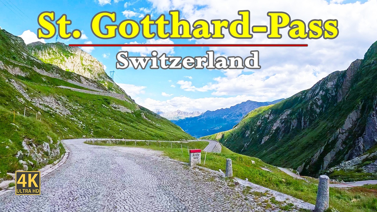 Gotthard Pass In Switzerland 🇨🇭 | Scenic Road Trip In Stunning 4K