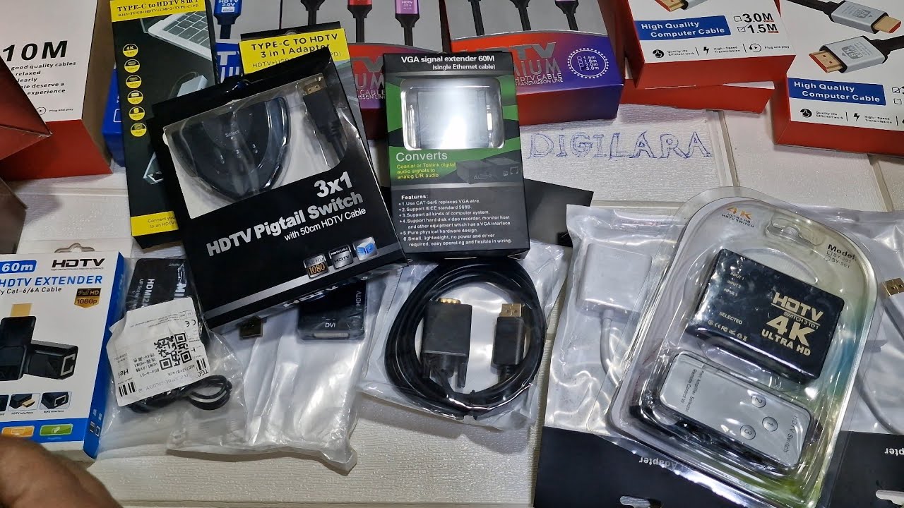 كابل HDMI 8K ممتاز💥لوازم تثبيت جودة صورة عالية الوضوح على تلفازك🎉